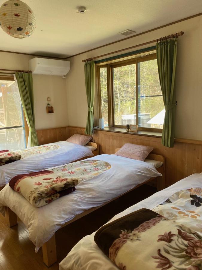 Azumino Backpackers 山の風 Hotell Matsukawa Exteriör bild